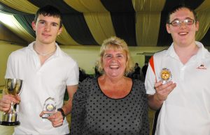 J Potter and J Clark (with Chairman P Jones)